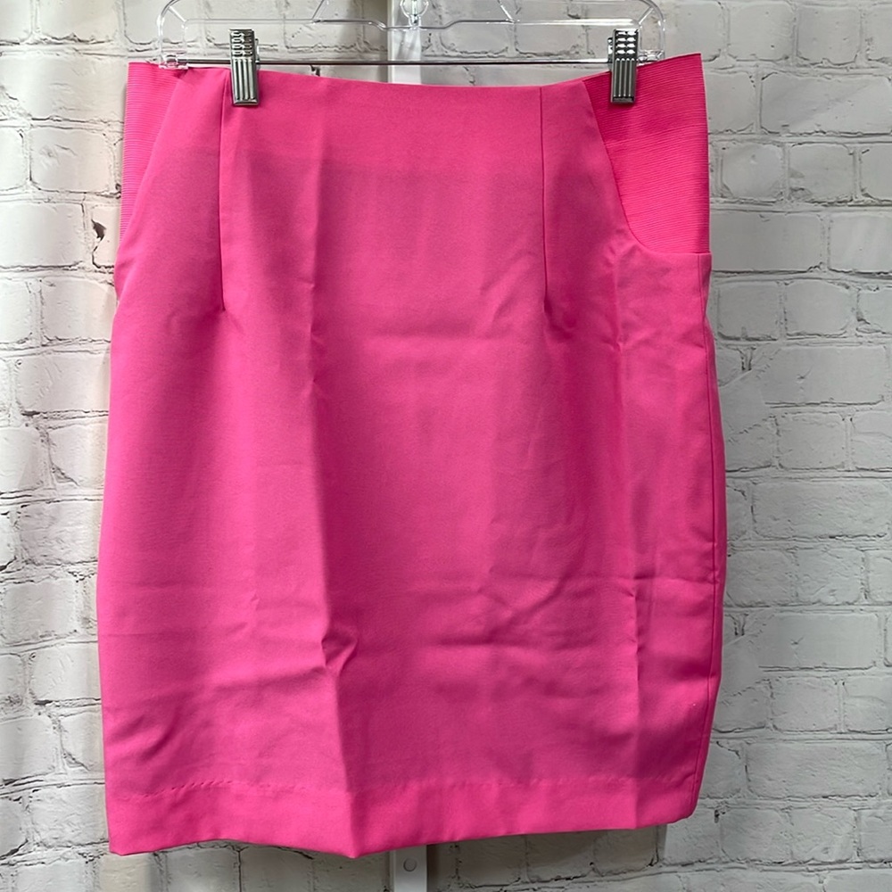 Opposuits pink lined Barbiecore preppy shirt size 12 skirt